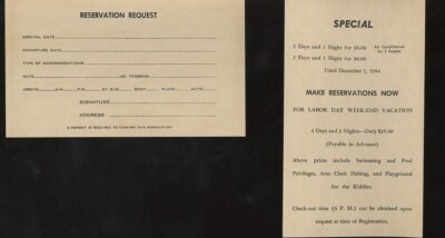 Key Colony Hotel Rate Schedule, Menu, Fishing Map