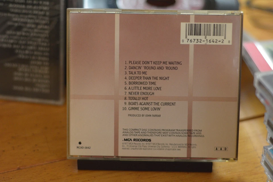 OLIVIA NEWTON-JOHN CD "TOTALLY HOT" 1978 MCA RECORDS SCARCE OOP [82] - Image 2 of 4