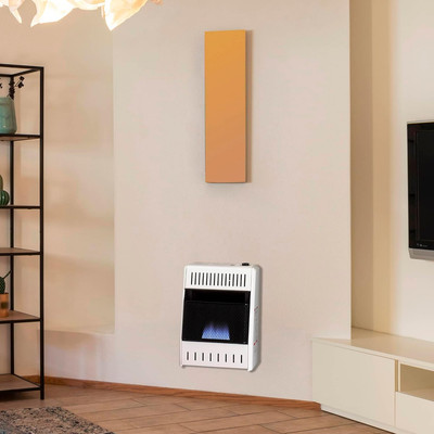 MN100TBA-B Ventless Natural Gas Blue Flame Space Heater with Thermostat Contr...
