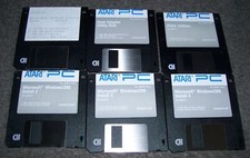 NEW Genuine 6 x Atari PC PC4 PVGA Windows Install Host Adaptor Utility Disks