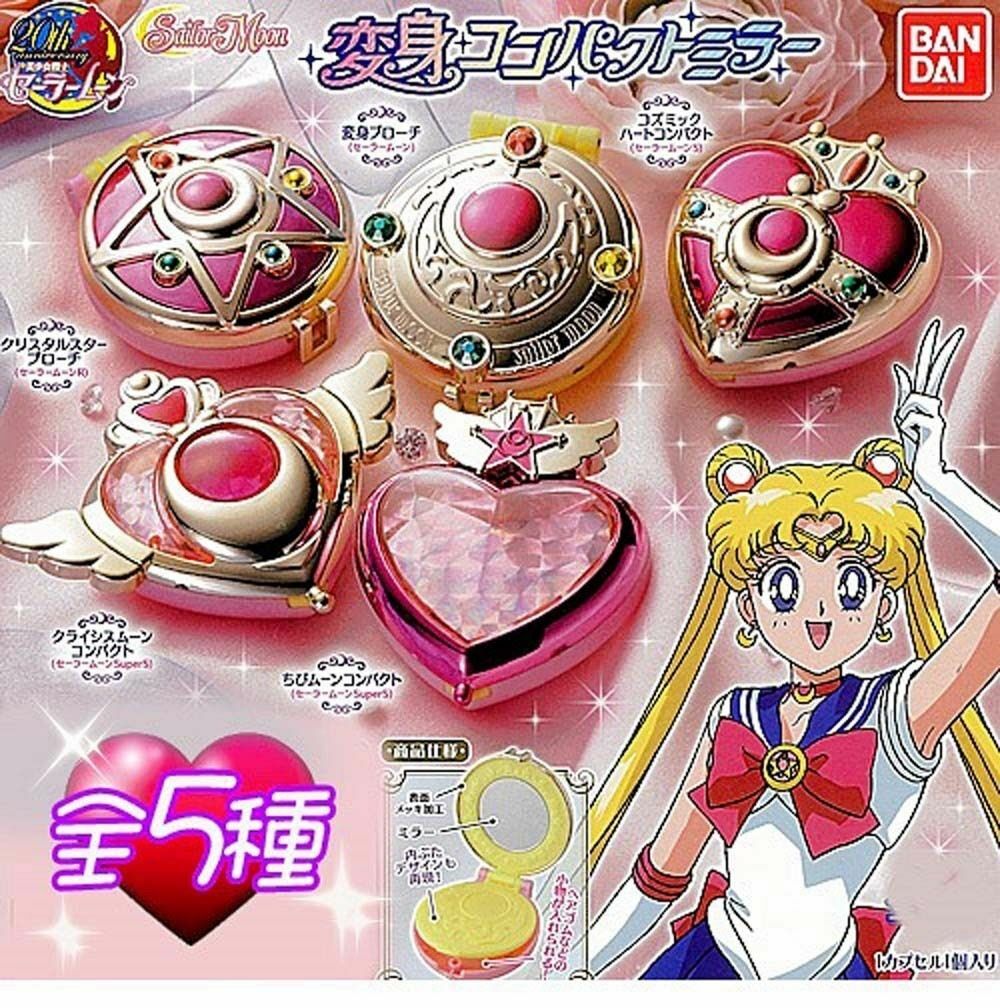 Bandai Sailormoon 20th Anniversary Brooch Compact Mirror Part 1