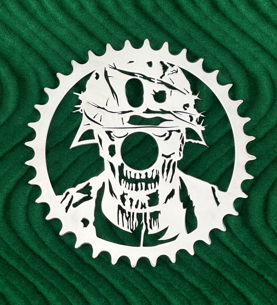 NEW! BICYCLE 36T LASER CUT ZOMBIE WITH SPIKY HELMET STYLE