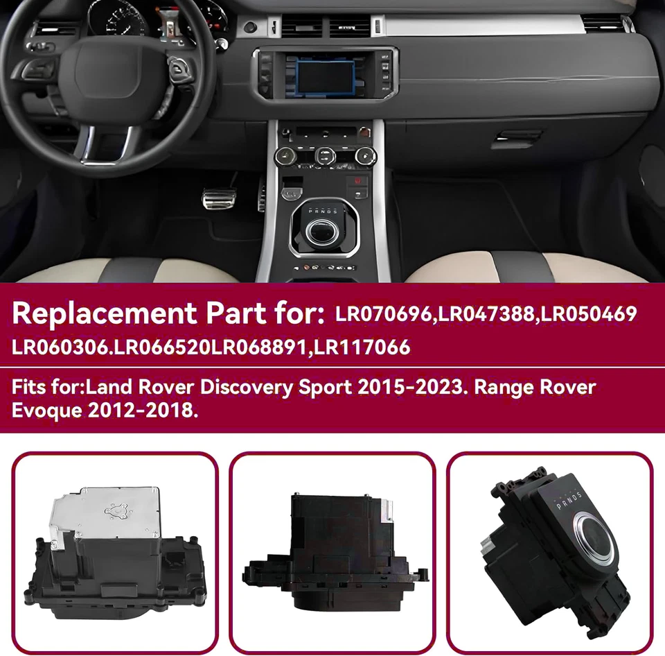 Para Land Rover Range Rover Evoque 2012-2018 módulo de cambio de marcha 9 velocidades LR070696 Foto 3 de 4