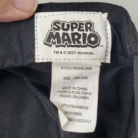 Official Nintendo SUPER MARIO BROS NES Video Game Luigi Adult Snapback Hat Cap