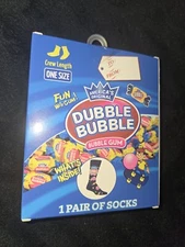 Americas Original Dubble Bubble Bubble Gum Sockopath Crew Socks Unisex