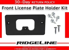 Genuine OEM Honda Ridgeline Front License Plate Holder Kit 2006 - 2014 Bracket