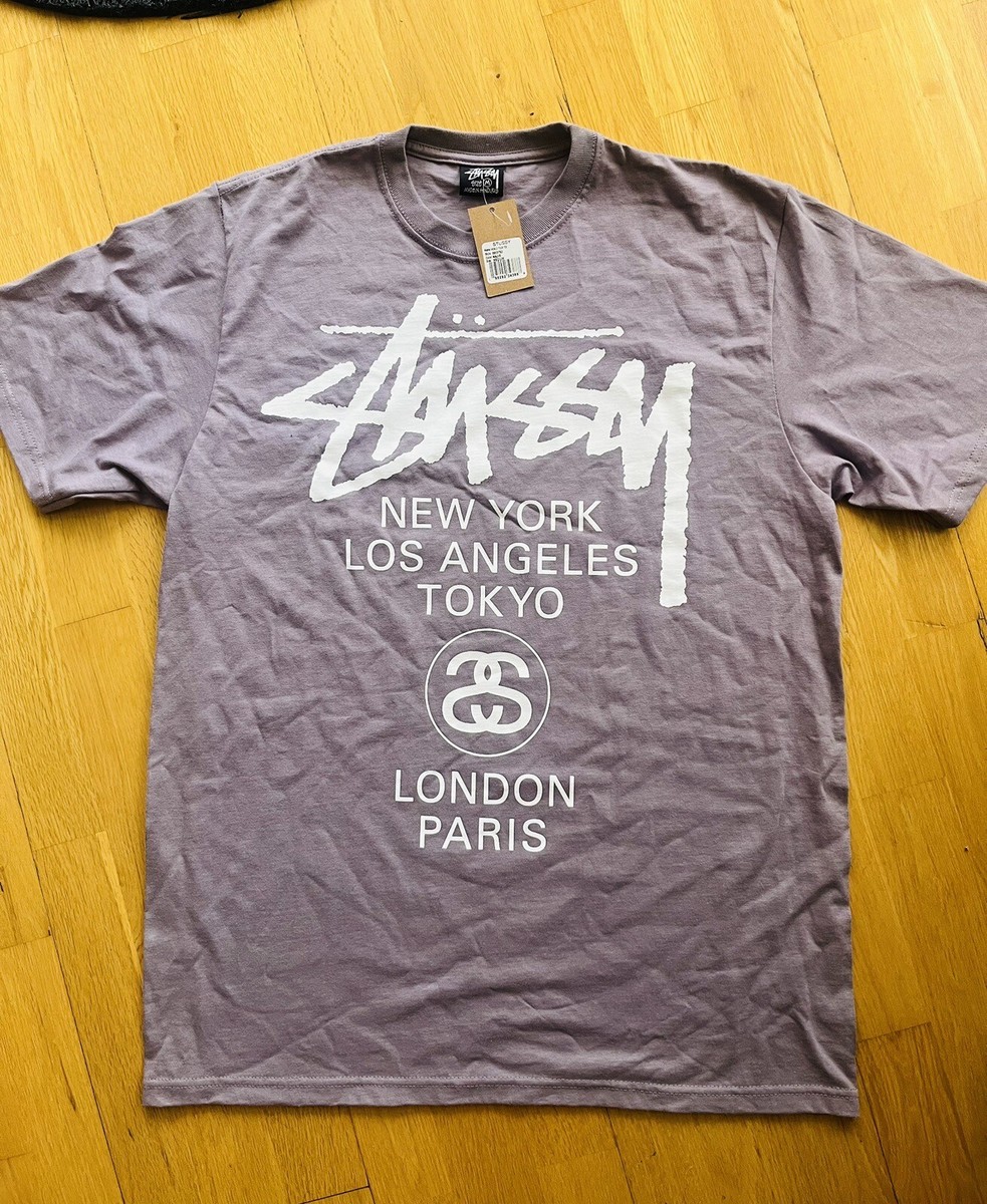 ★関税込★Stussy★Stussy World Tour T-Shirt★Mauve 2023 New Stussy world tour shirt M mauve purple | eBay