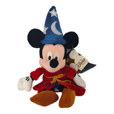 Disney Fantasia 2000 Sorcerer Mickey Bean Bag Plush 8" Stuffed Toy w/ Tags