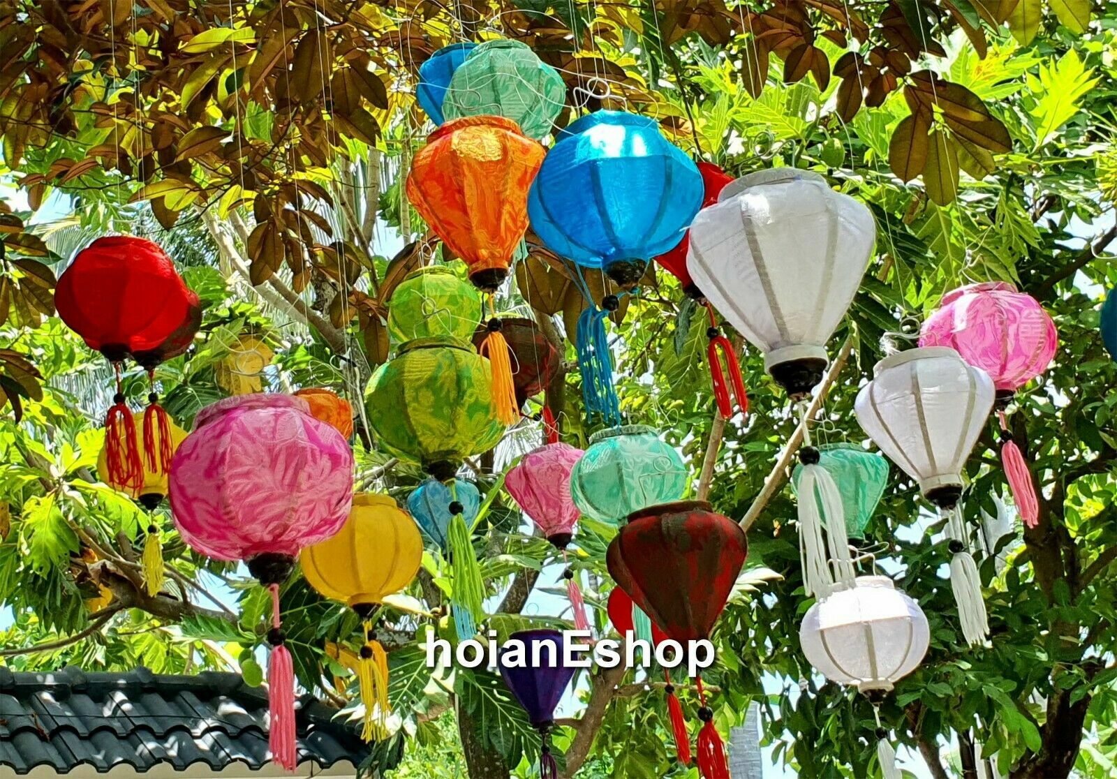 Set 8 pcs Vietnamese lanterns 10cm for wedding decoration restaurant