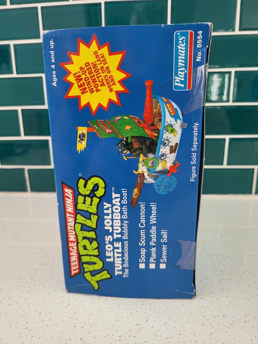 TMNT Leo's Jolly Turtle Tubboat (Sealed) 1991 Playmates Teenage