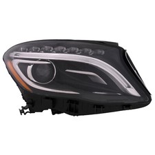 Headlight fits Mercedes GLA250 15-19 CAPA Certified Bi-Xenon Passenger Black