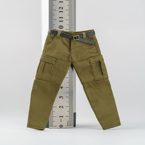 1/12 Male Green Pants Fit 6" Soldier BJD Ah Si Strong Figure Body Model Toys - Picture 2 of 2