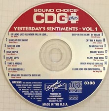 SOUND CHOICE SPOTLIGHT KARAOKE - YESTERDAY'S SENTIMENTS - V1 - SC8288 - RARE