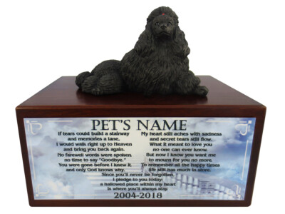 Conversation Concepts Black Poodle Urn