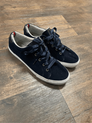 Tommy Hilfiger Dark Blue Velvety Velour Sneaker T… - image 1