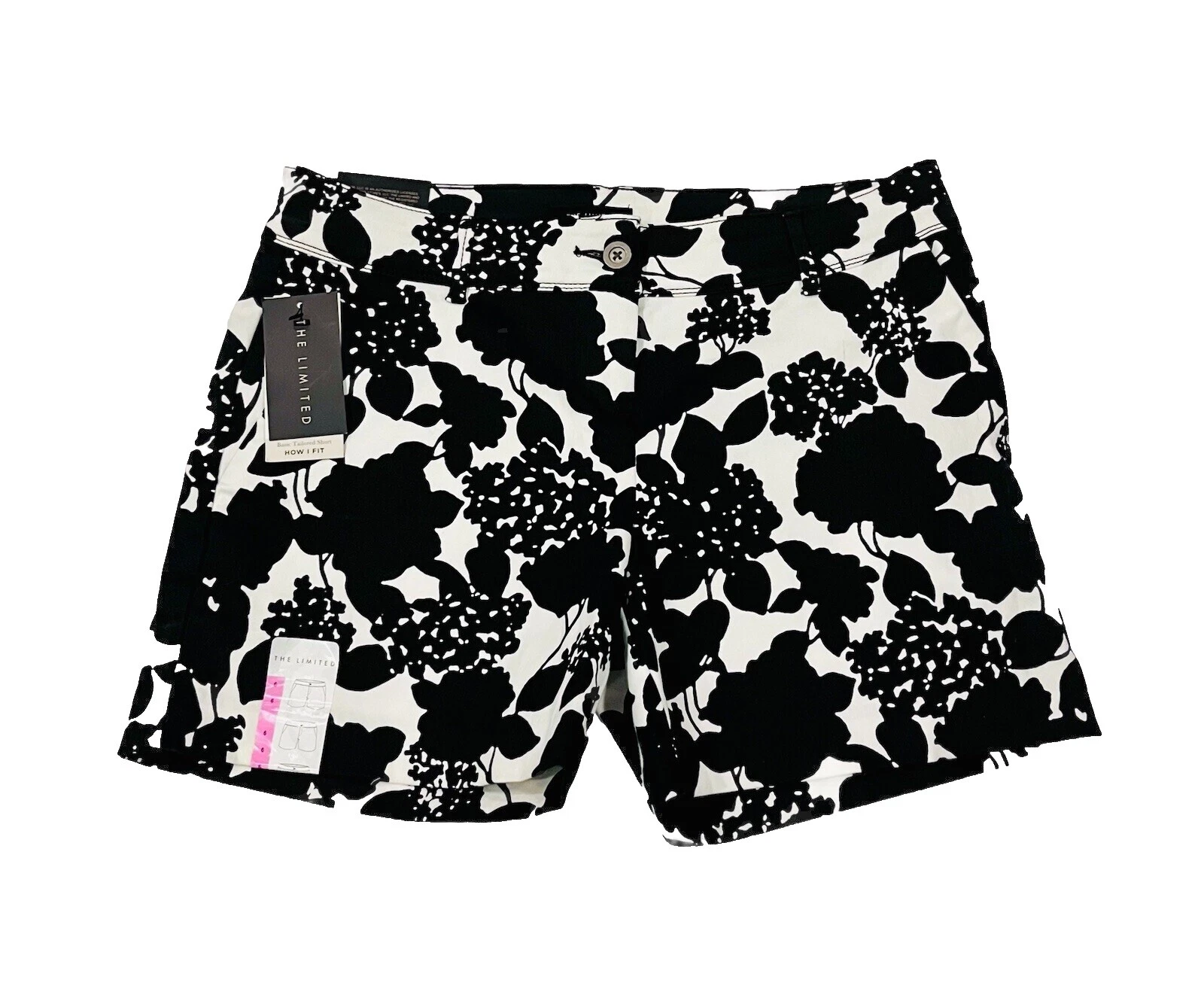 The Limited algodón de mujer Pantalones Cortos Negro para Mujeres