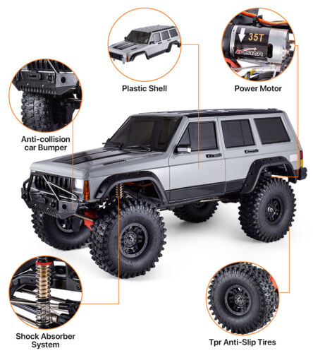 AUSTARHOBBY AX-8509 1/10 Cherokee 4WD 2.4G RC Crawler CAR Climbing Truck Toys - Picture 9 of 30