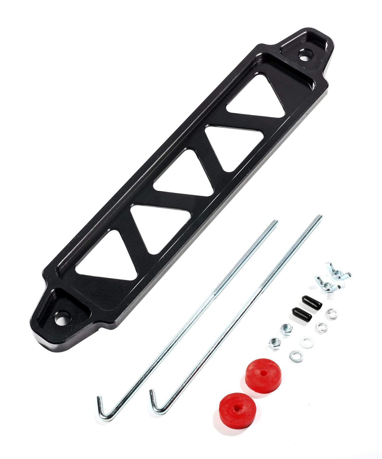 Battery Hold Down Bracket, Universal Crossbar Car Battery Holder Kit with 10i...