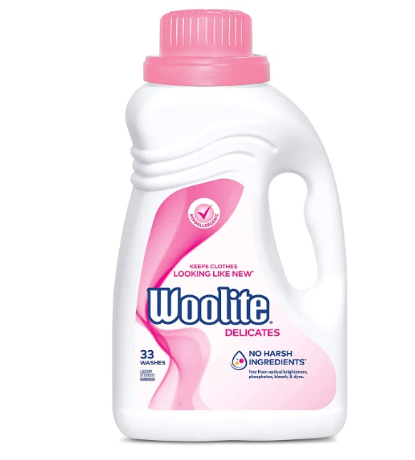 Woolite Delicates Hypoallergenic Liquid Laundry Detergent, 50 oz, 33 Washes