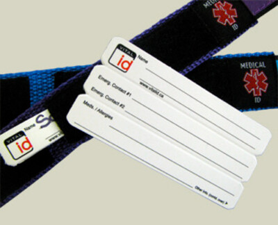 Vital Id Replacement Tabs for Adjustable Bracelet 