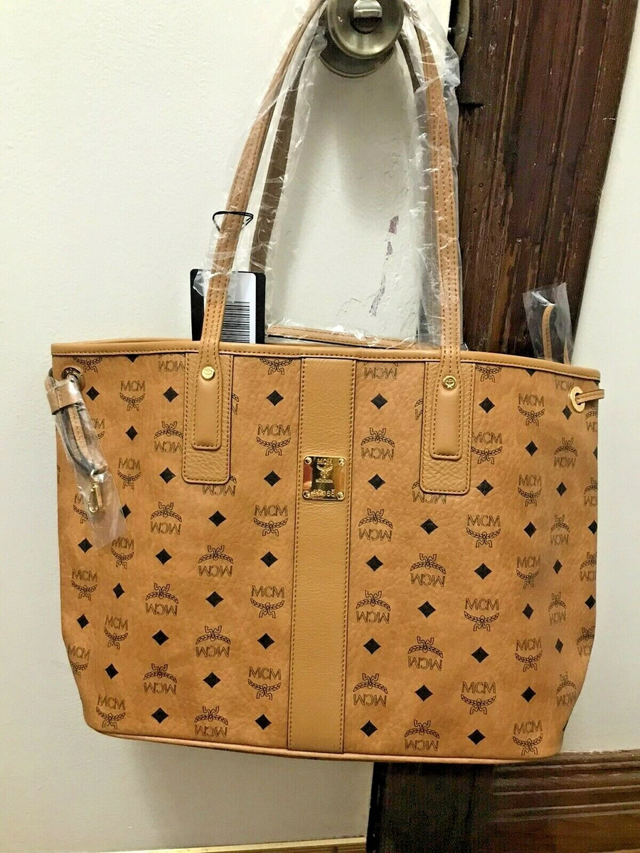 Mcm Pattern Print Reversible Liz Tote