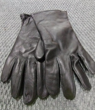 US Military Unisex Leather Gloves, Black, Dress, Size 7 New with tags