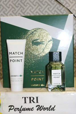 MATCH POINT Lacoste 2 pcs. set Men Eau de Toilette Spray 1.7 + Shower Gel 2.5 oz