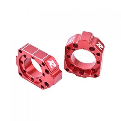 Ride Engineering Reversable Billet Axle Blocks Red CR-RAB09-RA