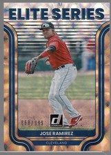2022 Donruss Jose Ramirez Gold Prizm ELITE SERIES Insert /999