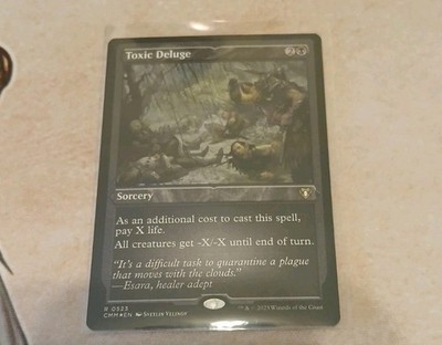 Toxic Deluge (Foil Etched) Commander Masters MTG MINT  