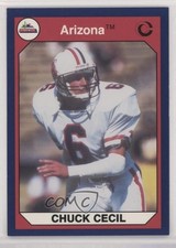 1990 Collegiate Collection University of Arizona Chuck Cecil #9 0w6