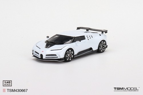 TRUESCALE MINIATURES 1/43 BUGATTI CENTODIECI WHITE TSM430667