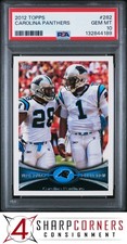 2012 TOPPS #282 CAM NEWTON CAROLINA PANTHERS PSA 10