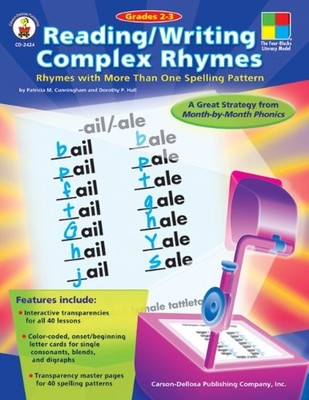 Reading/Writing Complex Rhymes, Grades 2 - 3: Rhymes with More Than One Spel...