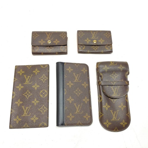 Louis Vuitton Diary Cover Coin Purse And Others 5 Set Brown Monogram louis-vuitton-diary-cover-coin-purse-and-others-5-set-brown-monogram