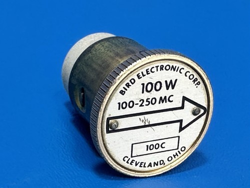 BIRD 100C 100W 100-250 MHz MODELO 43 THRULINE VATÍMETRO ELEMENTO SLUG - Imagen 6 de 6