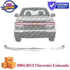 Chrome Fits 2004-2012 Chevrolet Colorado New Front Grille Molding Trim 12335791