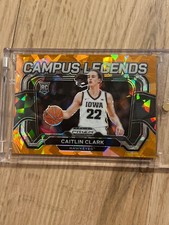 2024-25 Panini Prizm Draft Picks - Campus Legends Caitlin Clark #5 Orange Ice...