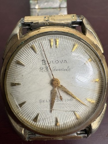 Vintage Bulova Watch 23 Jewels Automatic M1 Self Wind 10K RGP Bezel - RUNS - Picture 3 of 10