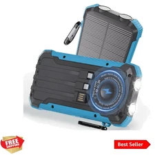 Eco-Friendly 20,000mAh Solar Power Bank: Fast Charge & Multi-Device Support