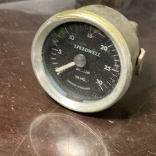 Vintage Vw Volkswagen Speedwell Vacuum In Hg Gauge Ap11