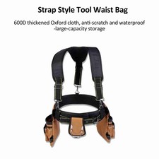 V1_Tool Belt With Suspenders Heavy Duty Tool Vest With Detachable & Adjustable