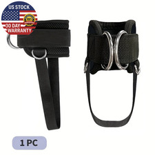 Fitness Ankle Straps Adjustable D-Ring Support Cuffs Gym Leg Strength Workouts P