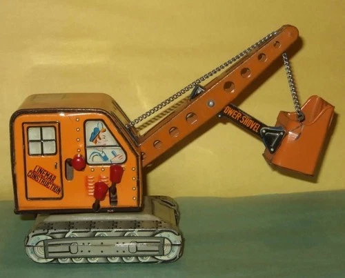 98% Paint 1950's LINE MAR FRICTION POWER SHOVEL To Marx Construction Playset