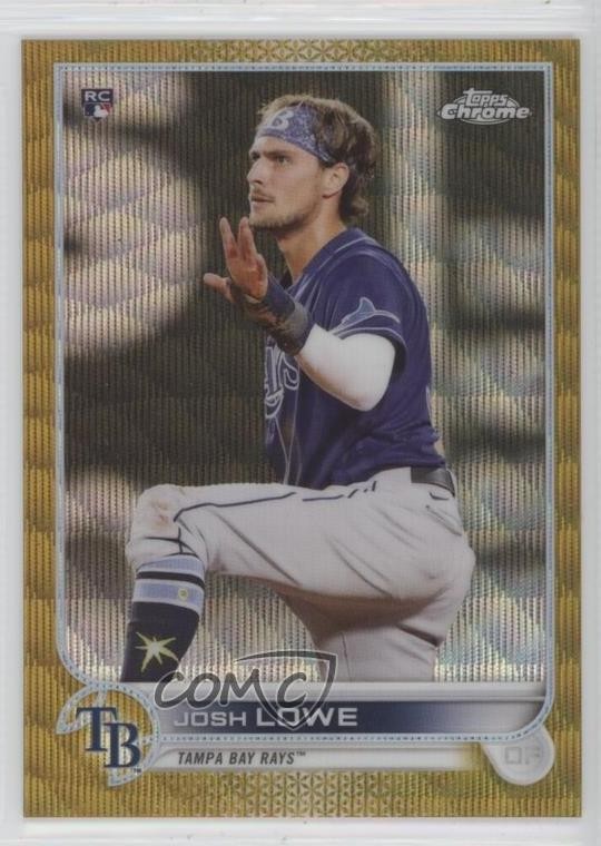 2022 Topps Chrome Gold Wave Refractor 20/50 Josh Lowe #83 18ty