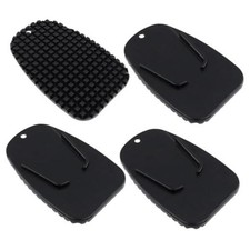 Motorcycle Kickstand Pad, 4 Pcs Universal 3.5"x2.32"/89x9mm LxW Black