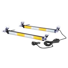 2 in 1 192-LED Amber White Emergency Strobe Light Bar for Trucks Amber / White