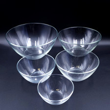 Arcoroc France Classique Clear Coupe Bowls - Various Sizes - Vintage