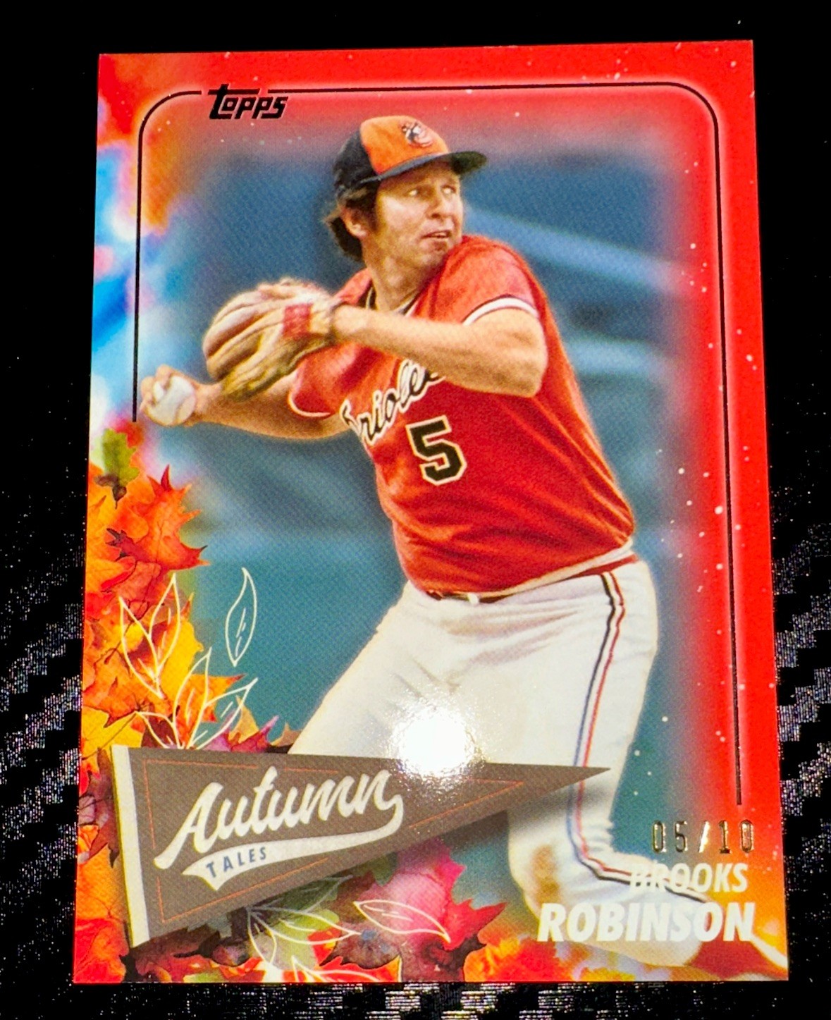 BROOKS ROBINSON SSP RED Parallel #’d 05/10 2024 Topps Update Orioles AT-13