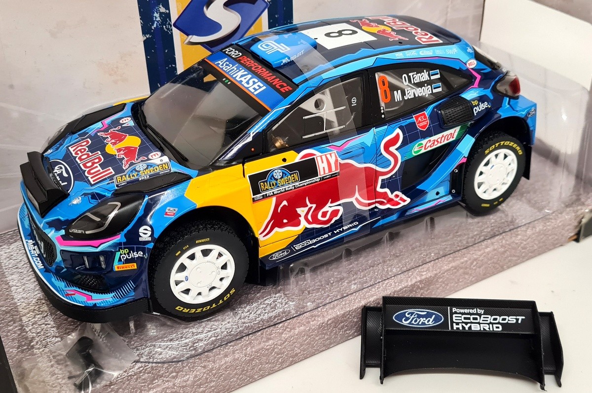 Solido 1/18 Ford Puma Rally1 Hybrid Rally Sweden 2023 SPOILER Diecast model car